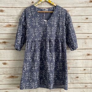 NWT Koandaily Blue Textured Mini Dress Size Small